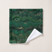 LUXURIOUS EMERALD GREEN 2 TOWEL SET BAD HANDDOEK (Wasdoekje)