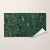 LUXURIOUS EMERALD GREEN 2 TOWEL SET BAD HANDDOEK (Handdoek)