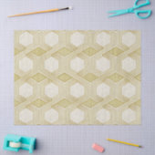 Luxurious Gold Hexagon Pattern - Marble Texture Tissuepapier (Craft)
