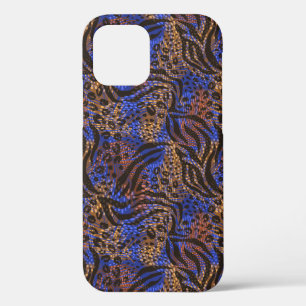 Luxurious Leopard and Zebra Print Pattern iPhone 12 Pro Hoesje