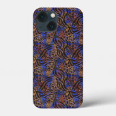 Luxurious Leopard and Zebra Print Pattern Case-Mate iPhone Case (Achterkant)
