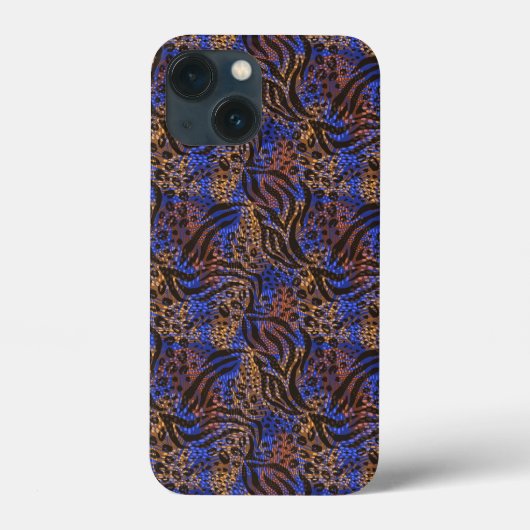 Luxurious Leopard and Zebra Print Pattern Case-Mate iPhone Case (Achterkant)