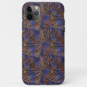 Luxurious Leopard and Zebra Print Pattern iPhone 11 Pro Max Hoesje