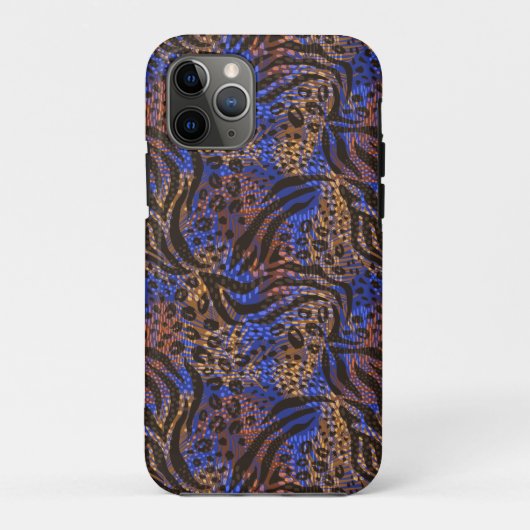 Luxurious Leopard and Zebra Print Pattern Case-Mate iPhone Case (Achterkant)