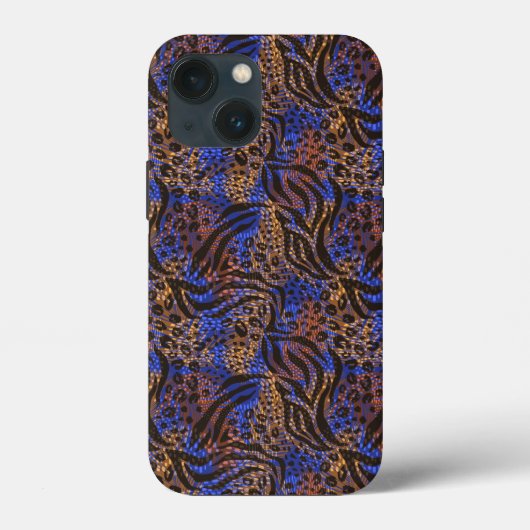 Luxurious Leopard and Zebra Print Pattern Case-Mate iPhone Case (Achterkant)