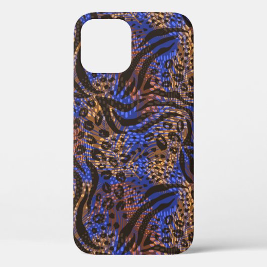 Luxurious Leopard and Zebra Print Pattern Case-Mate iPhone Case (Achterkant)