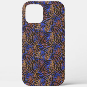 Luxurious Leopard and Zebra Print Pattern iPhone 12 Pro Max Hoesje