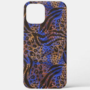 Luxurious Leopard and Zebra Print Pattern iPhone 12 Pro Max Hoesje