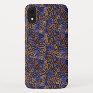 Luxurious Leopard and Zebra Print Pattern iPhone XR Hoesje