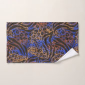Luxurious Leopard and Zebra Print Pattern Handdoek (Handdoek)