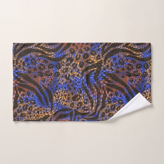 Luxurious Leopard and Zebra Print Pattern Handdoek (Handdoek)