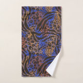 Luxurious Leopard and Zebra Print Pattern Handdoek (Handdoek)