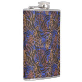 Luxurious Leopard and Zebra Print Pattern Heupfles (Rechts)