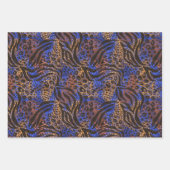 Luxurious Leopard and Zebra Print Pattern Inpakpapier Vel (Voorkant 2)
