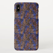 Luxurious Leopard and Zebra Print Pattern iPhone Hoesje (Achterkant)