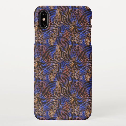 Luxurious Leopard and Zebra Print Pattern iPhone Hoesje (Achterkant)