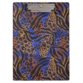 Luxurious Leopard and Zebra Print Pattern Klembord (Voorkant)
