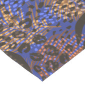 Luxurious Leopard and Zebra Print Pattern Medium Tafelloper (Hoek)
