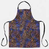 Luxurious Leopard and Zebra Print Pattern Schort (Voorkant)
