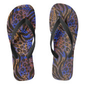 Luxurious Leopard and Zebra Print Pattern Teenslippers (Voetbed)