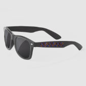 Luxurious Leopard and Zebra Print Pattern Zonnebrillen (Links)