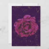Luxurious Plum Purple Gold Foil Wedding Invitation (Dos)