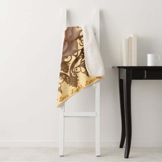"Luxurious Rose Sparkle" Sherpa Deken (In situ)