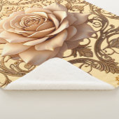 "Luxurious Rose Sparkle" Sherpa Deken (3/4)