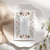 Luxurious Spring Garden Wedding Invitation