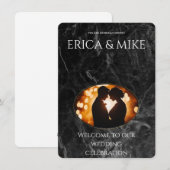 luxurious wedding invitation (Devant / Derrière)