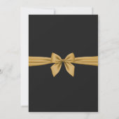 Luxurious wedding invitation in gold kaart (Achterkant)