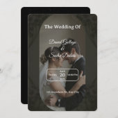 Luxurious Wedding Invitation  Kaart (Voorkant / Achterkant)