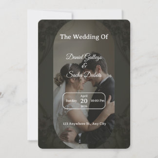 Luxurious Wedding Invitation  Kaart