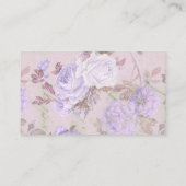 LUXURPLE PURPLE LILAC CARTE DE VISITE FLORAL ARGEN (Dos)