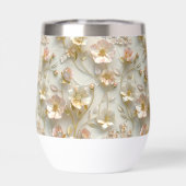 Luxury 3D Embossed Floral Gold Foil Elegant  (Arrière)