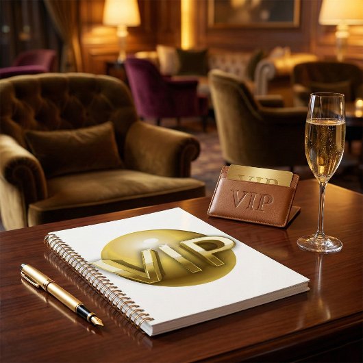 Luxury 3D Gold VIP Emblem Planner