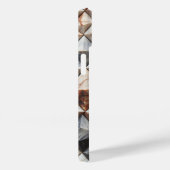 Luxury 3D Marble Geometric Phone Case - Elegant  (Achterkant / Rechts)