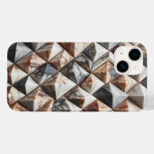 Luxury 3D Marble Geometric Phone Case - Elegant  (Achterkant (horizontaal))