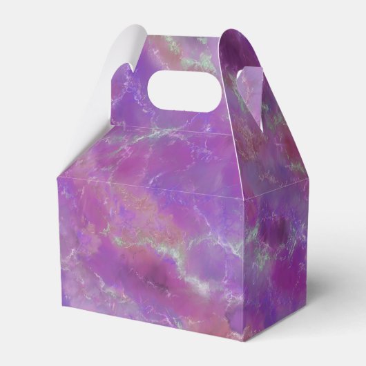 Luxury Abstract Purple Pink Marble Pattern Bedankdoosjes (Voorkant Zijde)