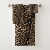 Luxury Animal Print Towel Set (En situation)