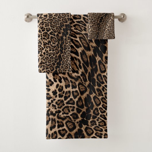 Luxury Animal Print Towel Set Bad Handdoek (Insitu)