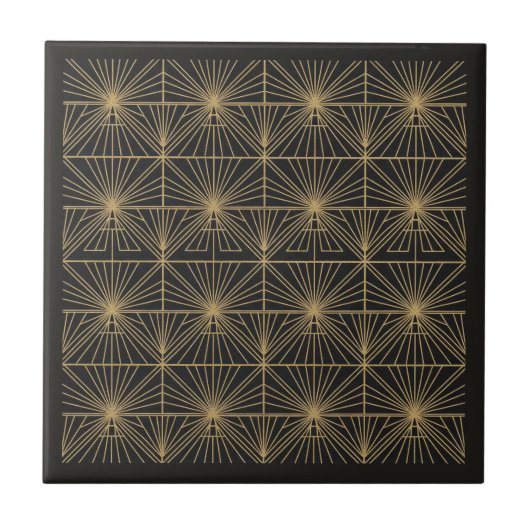 Luxury Art Deco Geometric Pat#1 ID1196 Tegeltje (Voorkant)