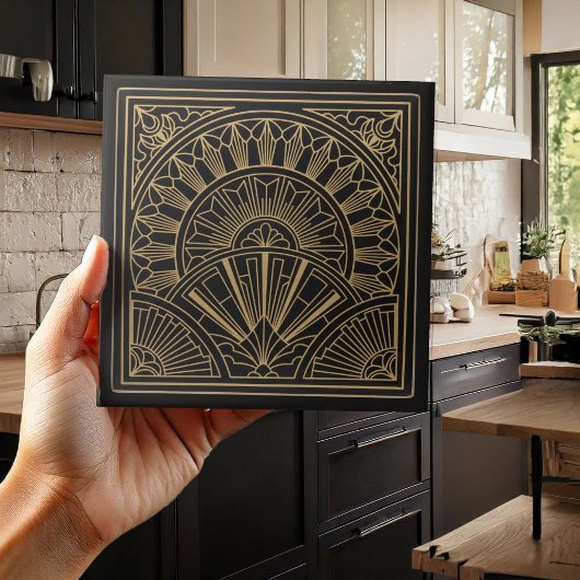 Luxury Art Deco Geometric Pat#2 ID1196 Tegeltje