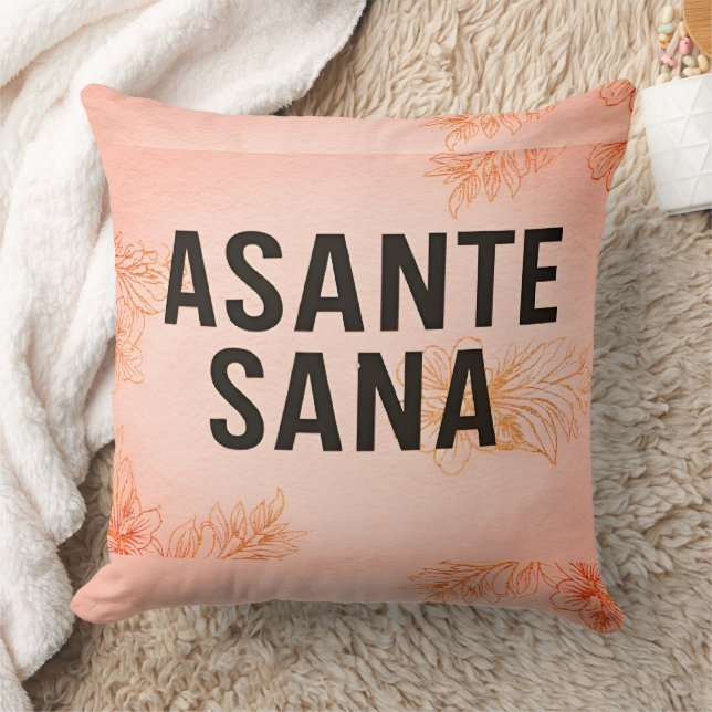 Luxury Asante Sana Sunset Pink - Radiant Watercolo Kussen (Deken)