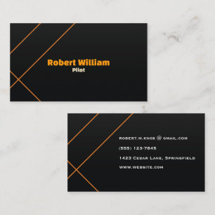 Luxury Aviation Logistics Modern Minimalistisch Visitekaartje