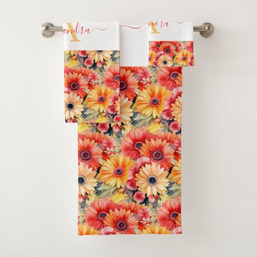 Luxury Bath Towel Set | Pamper Yourself w/ Flowers (En situation)