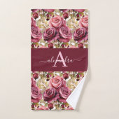 Luxury Bath Towel Set | Pamper Yourself w/ Flowers (Serviette à main)