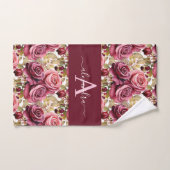 Luxury Bath Towel Set | Pamper Yourself w/ Flowers (Serviette à main)