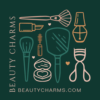 Luxury Beauty Charms Makeup Tools Emerald Green Vierkante Visitekaartje