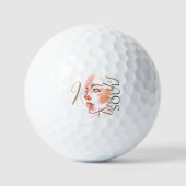 Luxury Beauty Soul Waterverf Script Monogramed Golfballen (Voorkant)
